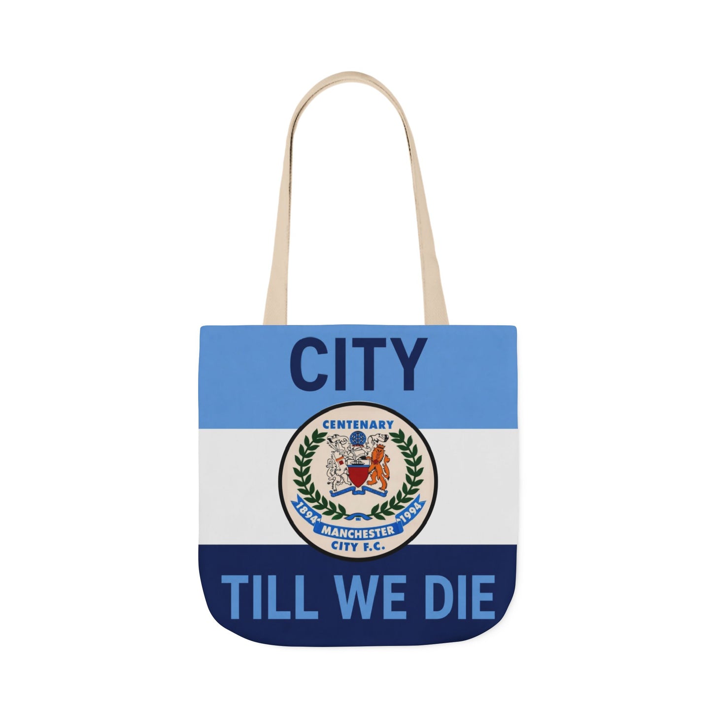 City Till We Die Canvas Tote Bag — Football Fan Flag Tote