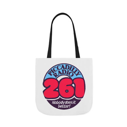 Tote Bag — Retro 'Piccadilly Radio 261' Vintage Logo Canvas Tote