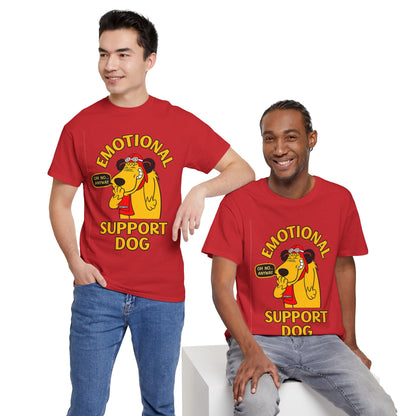 Emotional Support Dog T-Shirt — Cute Cartoon Comfort Pup Tee