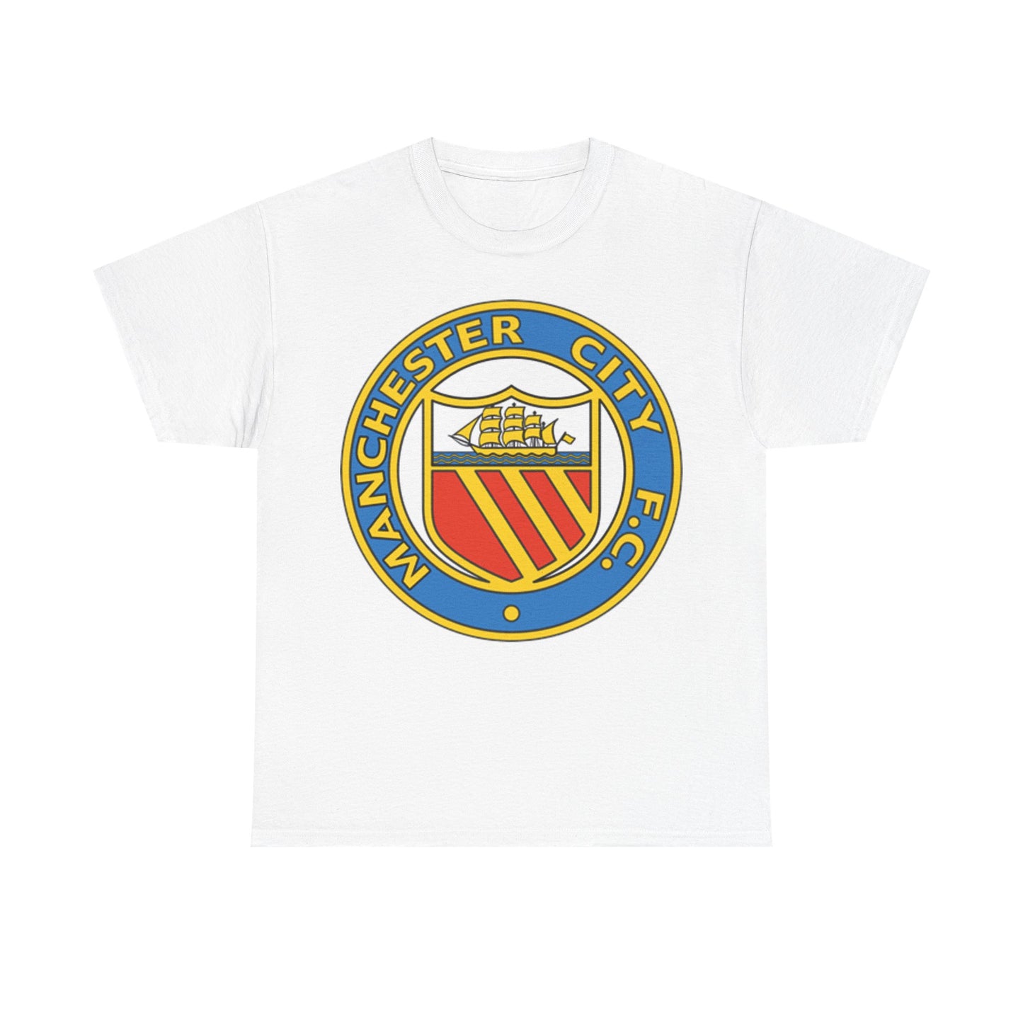 Manchester City Football Club Retro Crest T-Shirt - Retro Soccer Fan Tee