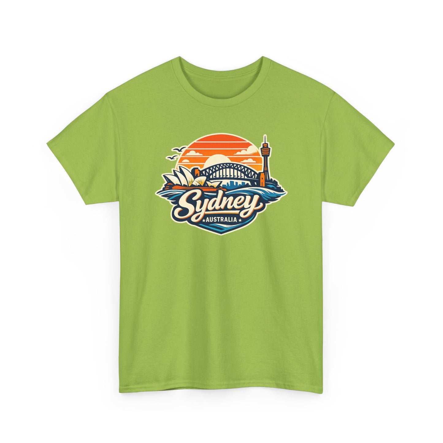 Sydney Australia Sunset Tee — Vintage Coastal Travel T‑Shirt