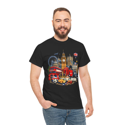 London Landmarks T‑Shirt — British Icons Collage Tee