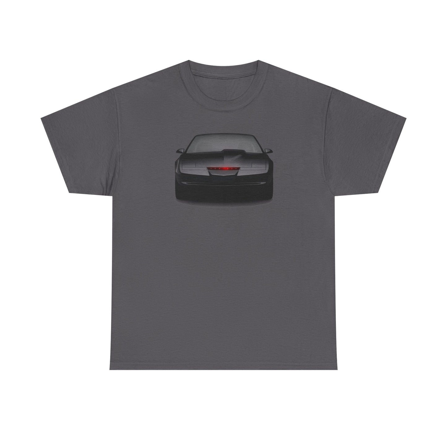 KITT-Inspired Retro Sports Car Tee — Front View Knight Rider Car Graphic Shirt
