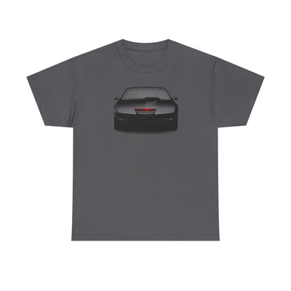 KITT-Inspired Retro Sports Car Tee — Front View Knight Rider Car Graphic Shirt