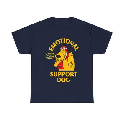 Emotional Support Dog T-Shirt — Cute Cartoon Comfort Pup Tee