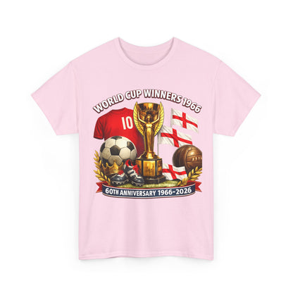 1966 World Cup Winners T‑Shirt — 60th Anniversary England Football Tribute