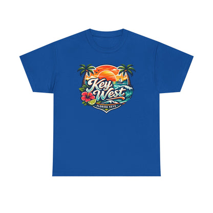 Key West Florida Keys T‑Shirt — Tropical Sunset Palm Beach Souvenir Tee