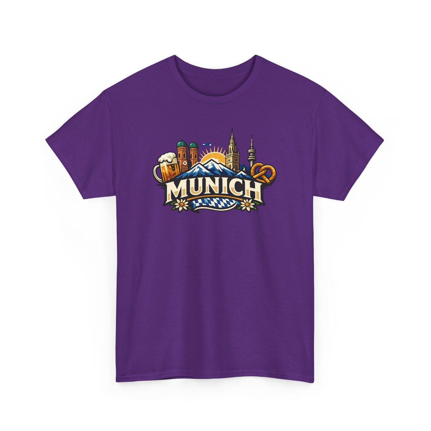 Munich Souvenir T‑Shirt — Oktoberfest Beer & Pretzel Graphic Tee