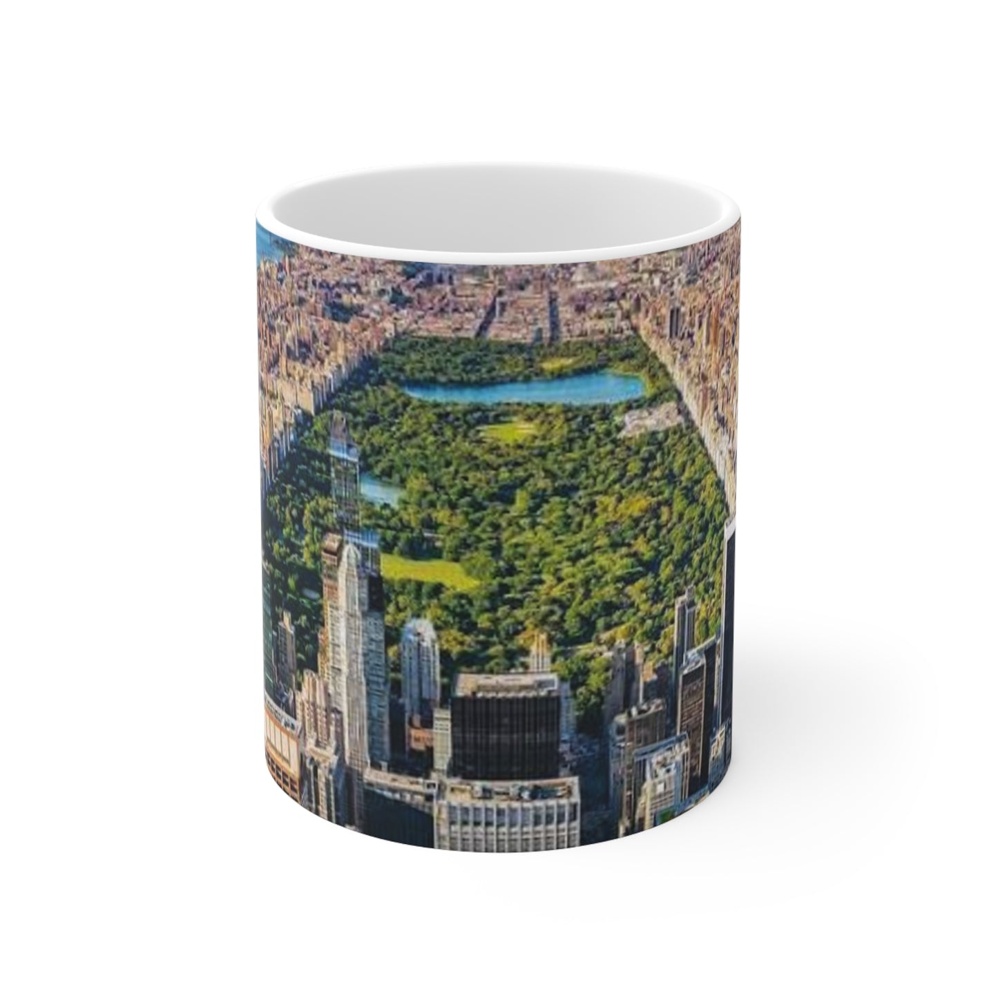 New York City Central Park Aerial Ceramic Coffee Mug — Skyline 11oz/15oz