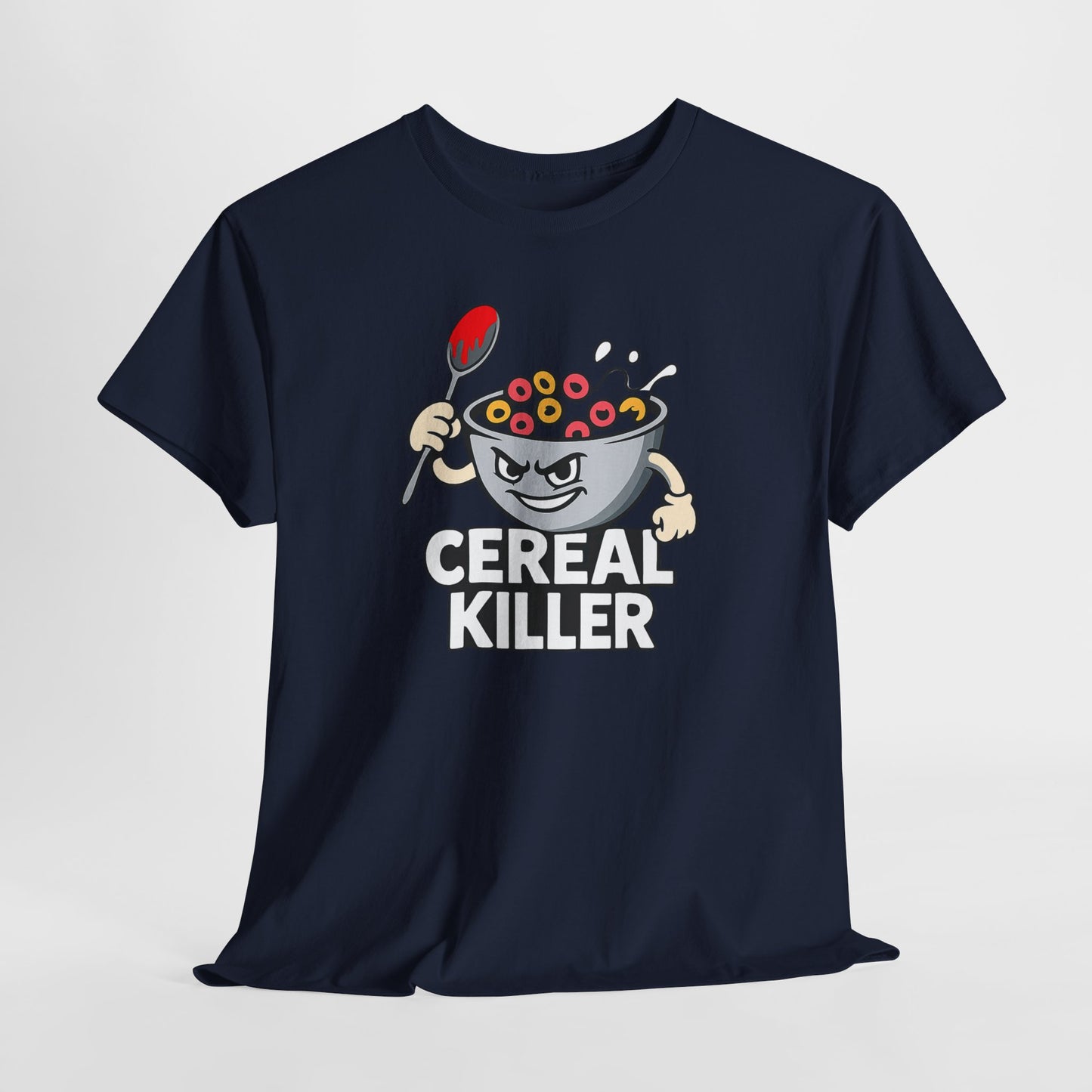 Cereal Killer Graphic Tee — Funny Breakfast Cartoon T‑Shirt