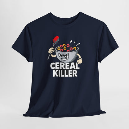 Cereal Killer Graphic Tee — Funny Breakfast Cartoon T‑Shirt