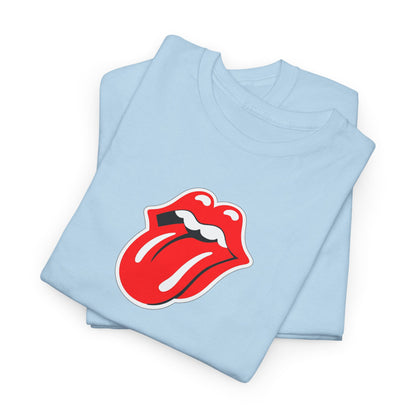 Rock Retro Red Tongue and Lips Graphic Tee