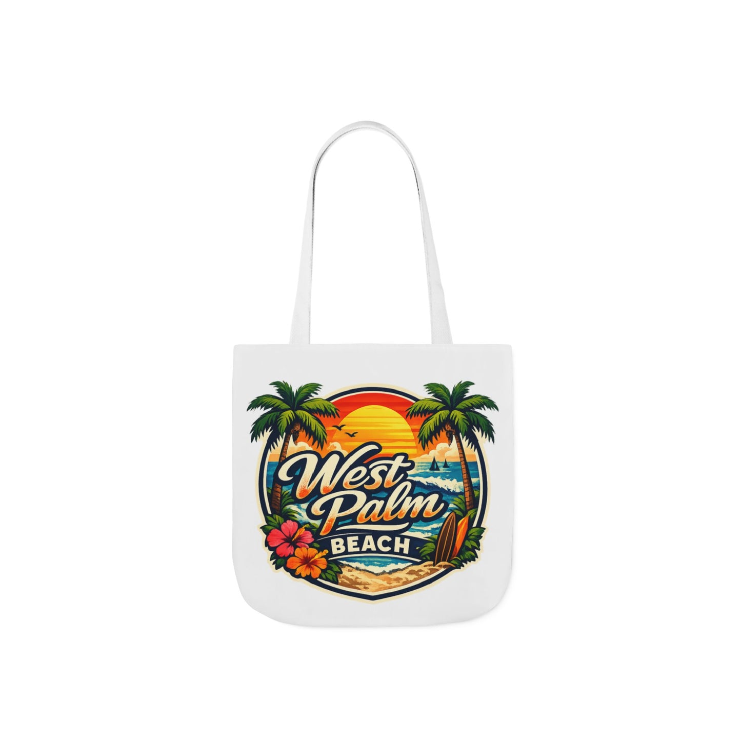 West Palm Beach Vintage Sunset Tote