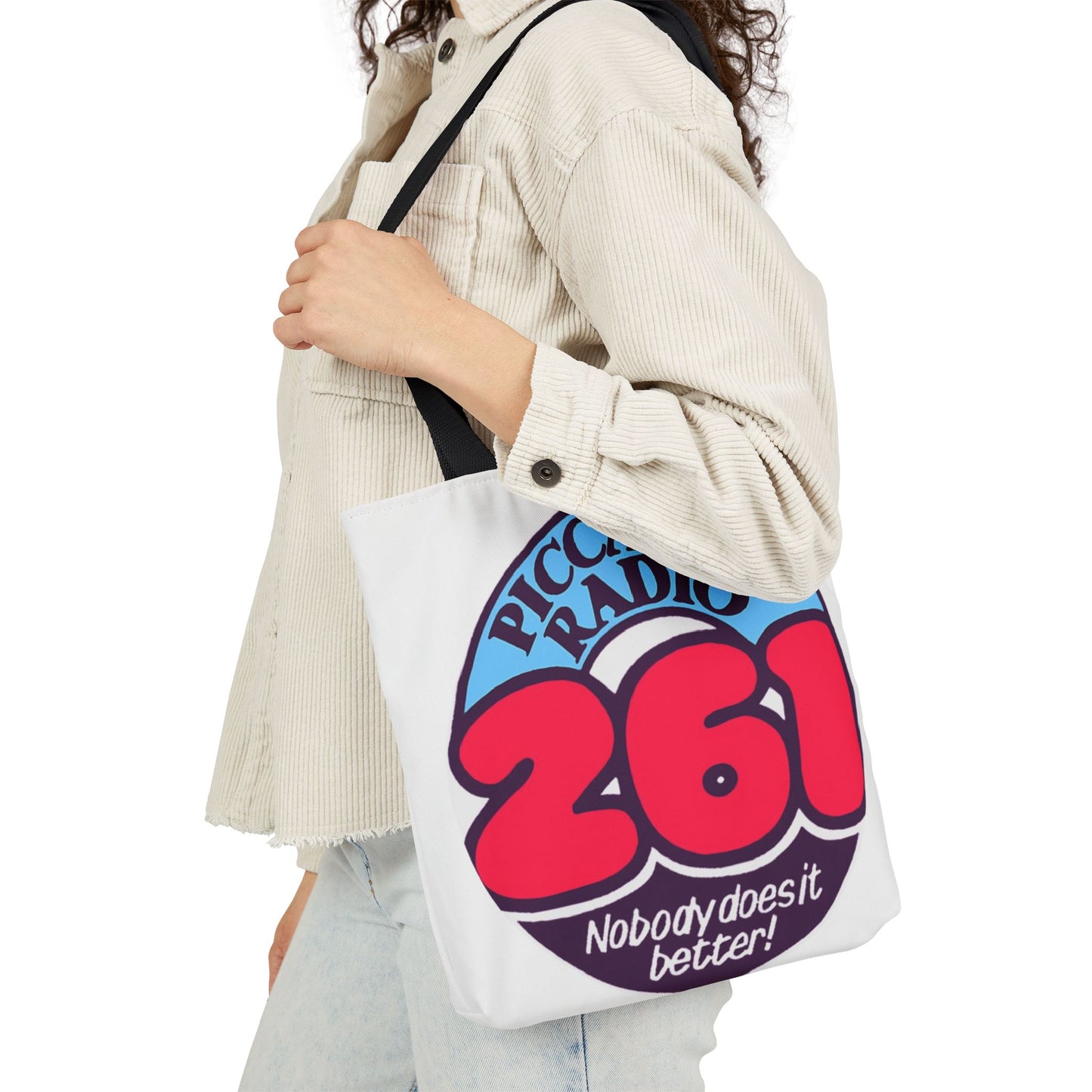 Tote Bag — Retro 'Piccadilly Radio 261' Vintage Logo Canvas Tote
