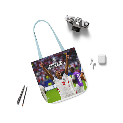 Jude Bellingham England Celebration Tote Bag – "You’re My Wonderwall" England Fan Canvas Tote