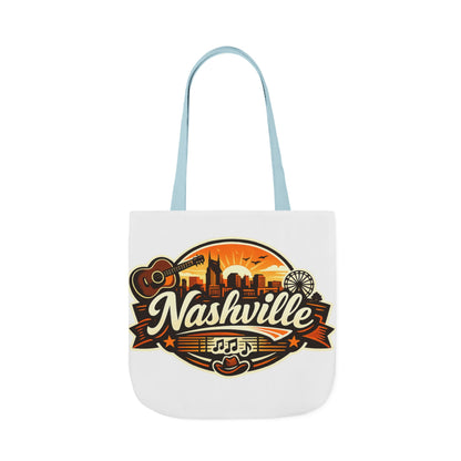 Nashville Sunset Tote Bag — Country Music Skyline Canvas Tote