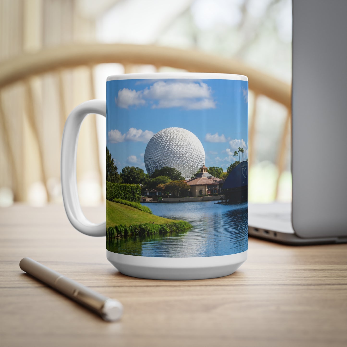 Epcot Spaceship Earth Scenic Ceramic Coffee Mug — 11oz & 15oz