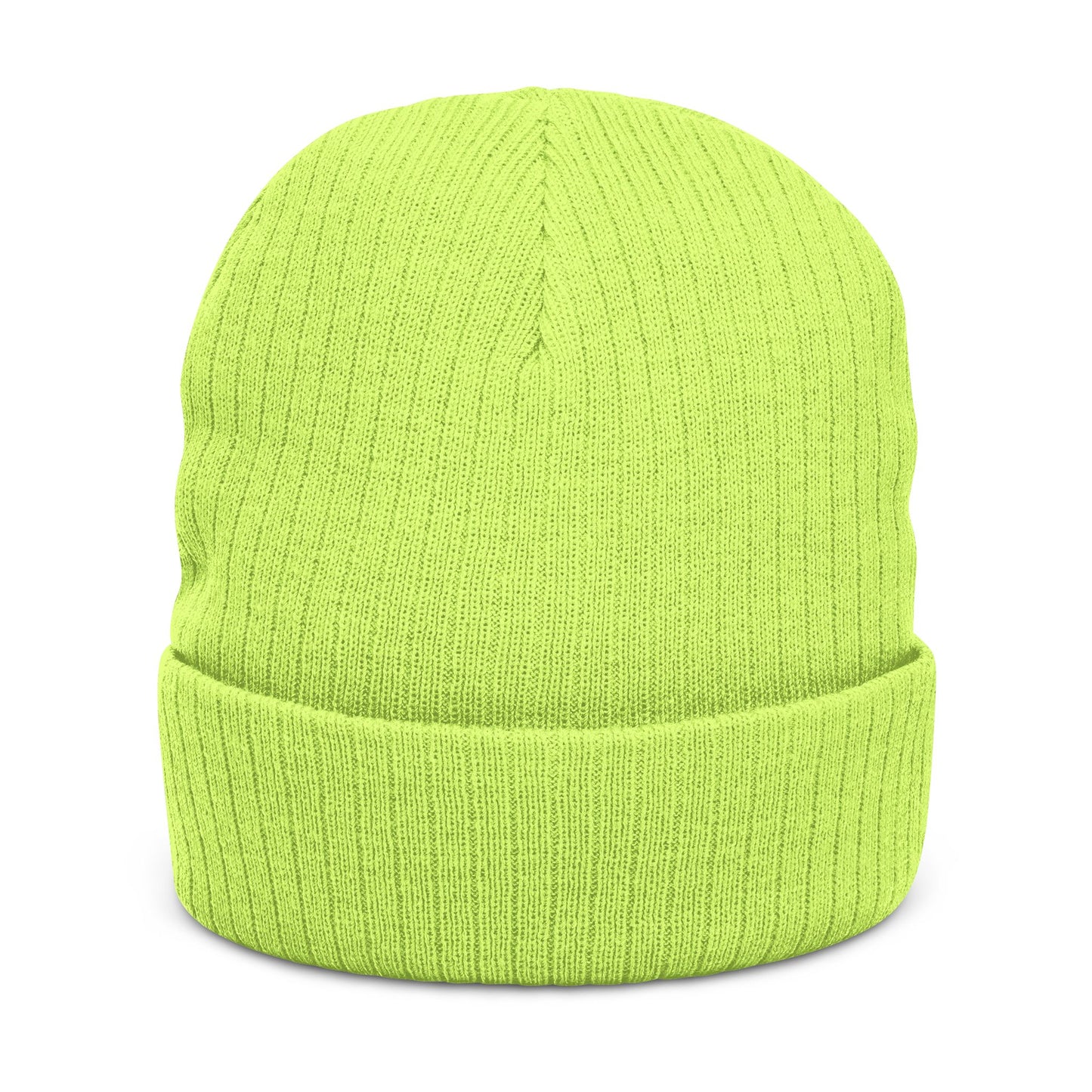 United Embroidered Ribbed Beanie — Cozy Knit Winter Hat