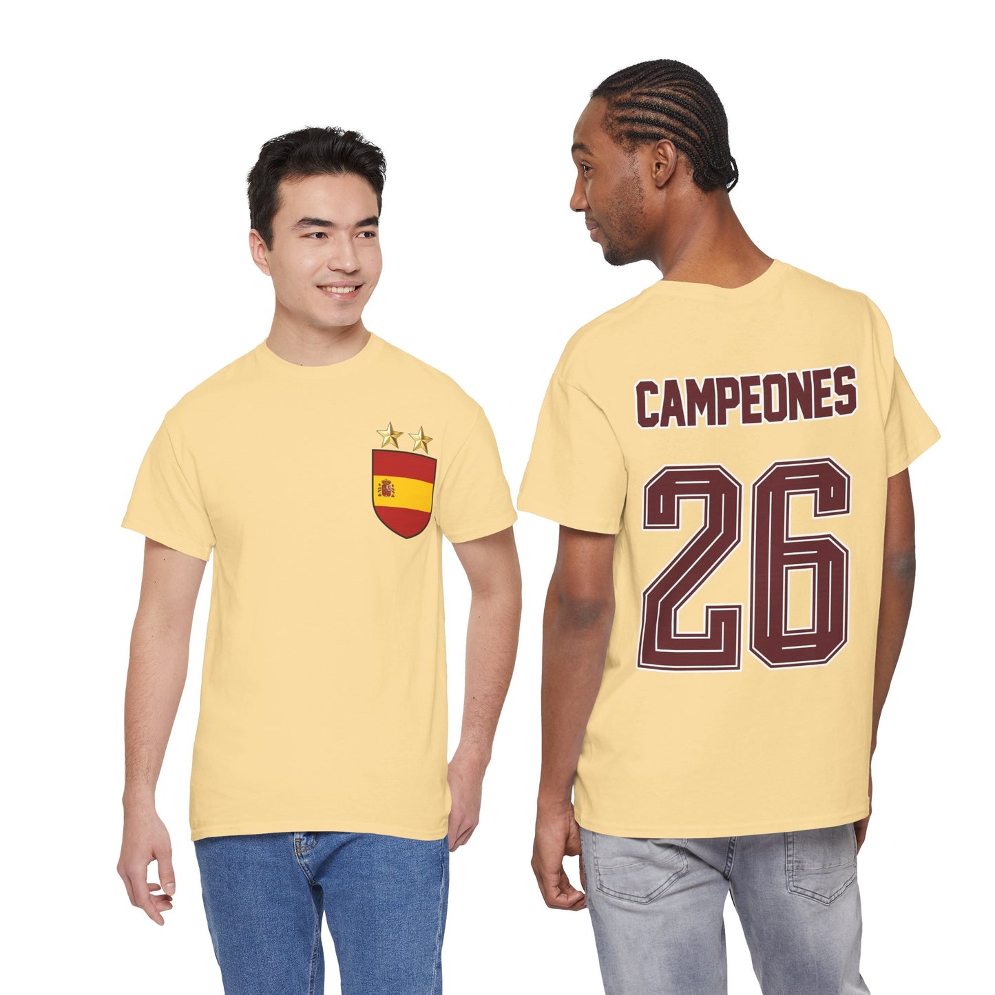 Spain World Champions 'Campeones 26' Cotton T‑Shirt