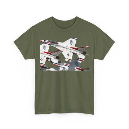 Thunderbirds Jet Formation T‑Shirt — Military Aviation Fighter Jets Tee