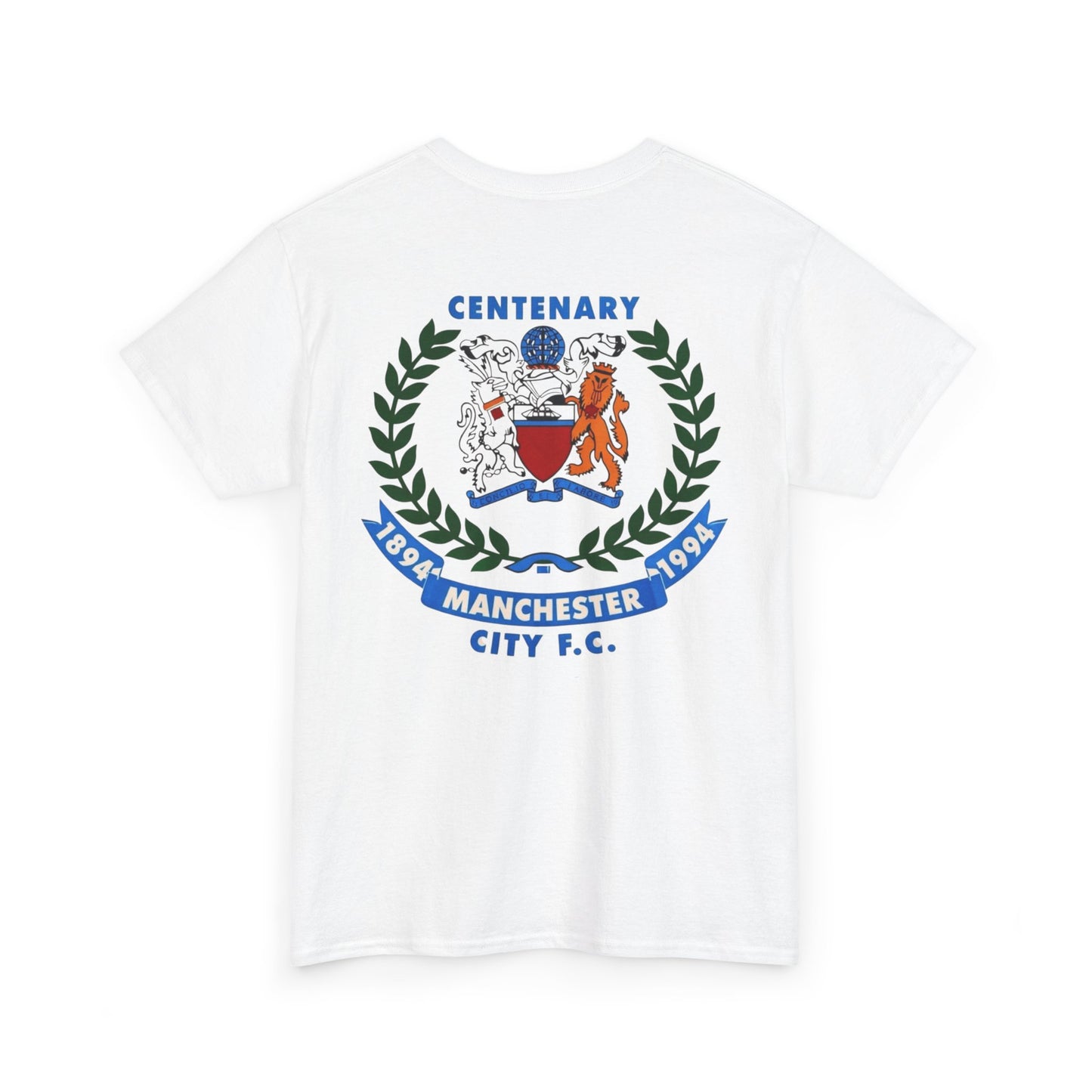 Manchester City F.C. Centenary Crest Tee — 1894–1994 Football Club Shirt