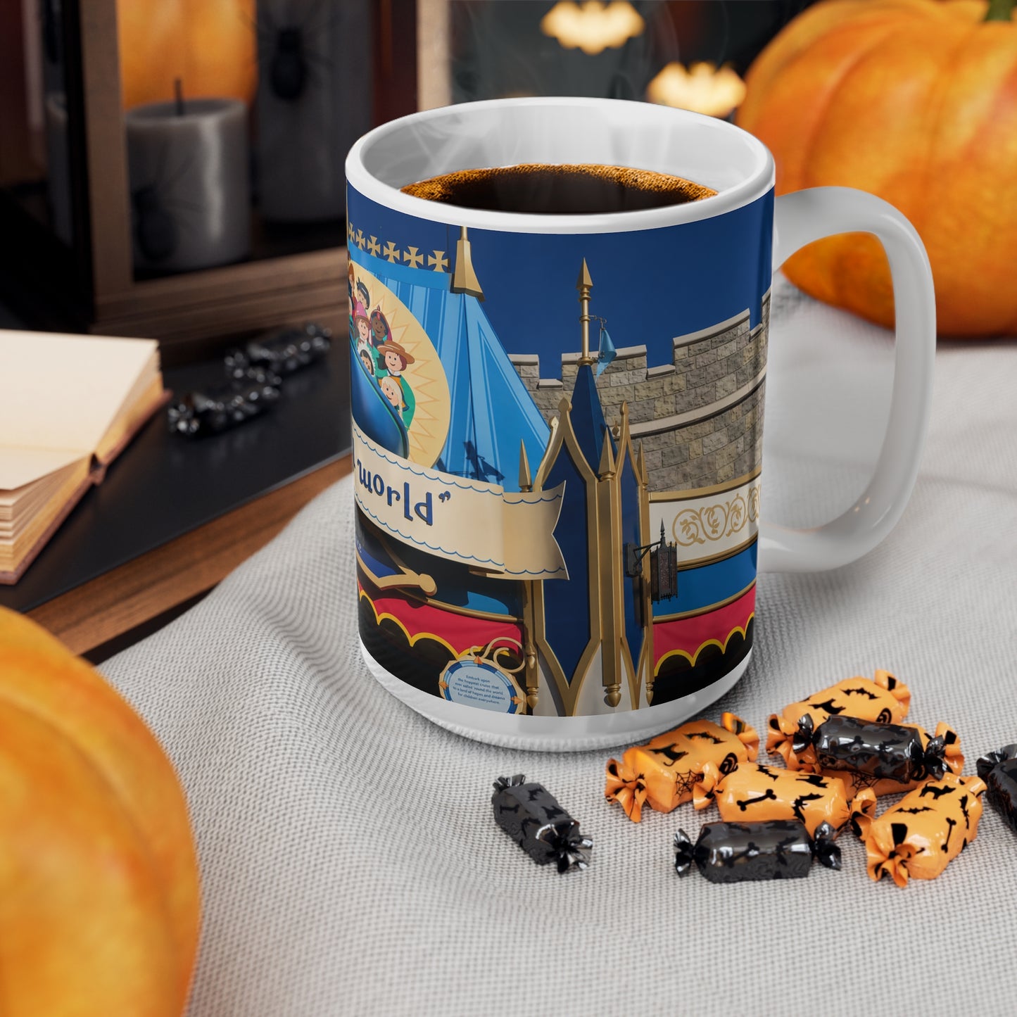 It's a Small World Ceramic Coffee Mug – Disneyland Attraction Design (11oz & 15oz)