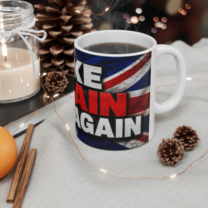 Make Britain Great Again Ceramic Mug — Union Jack 11oz & 15oz Coffee Cup