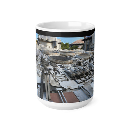 Millennium Falcon Ceramic Mug – Starship Close‑Up Coffee Cup (11oz & 15oz)