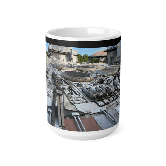 Millennium Falcon Ceramic Mug – Starship Close‑Up Coffee Cup (11oz & 15oz)