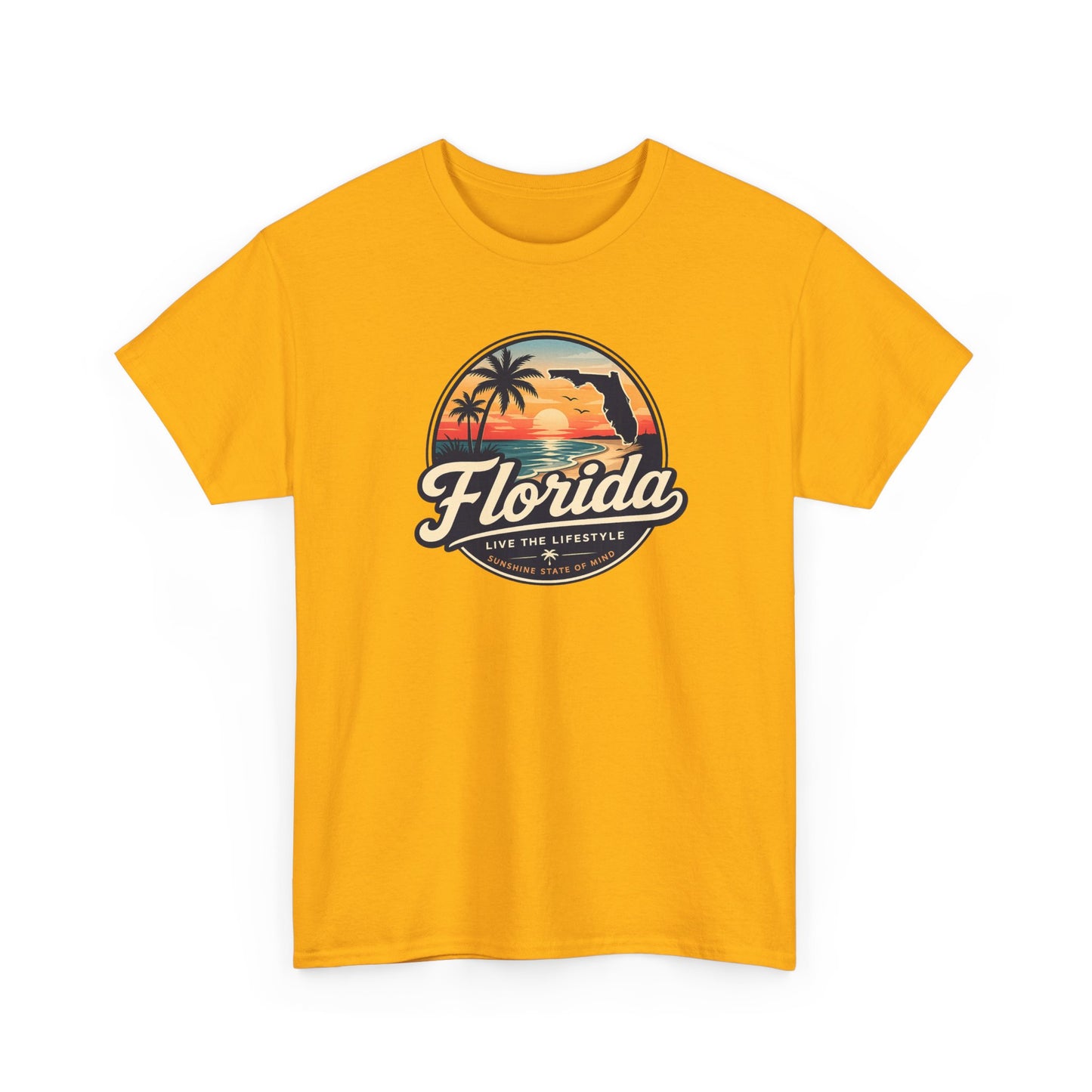 Florida Sunset Tee — Vintage Palm Beach Graphic T-Shirt