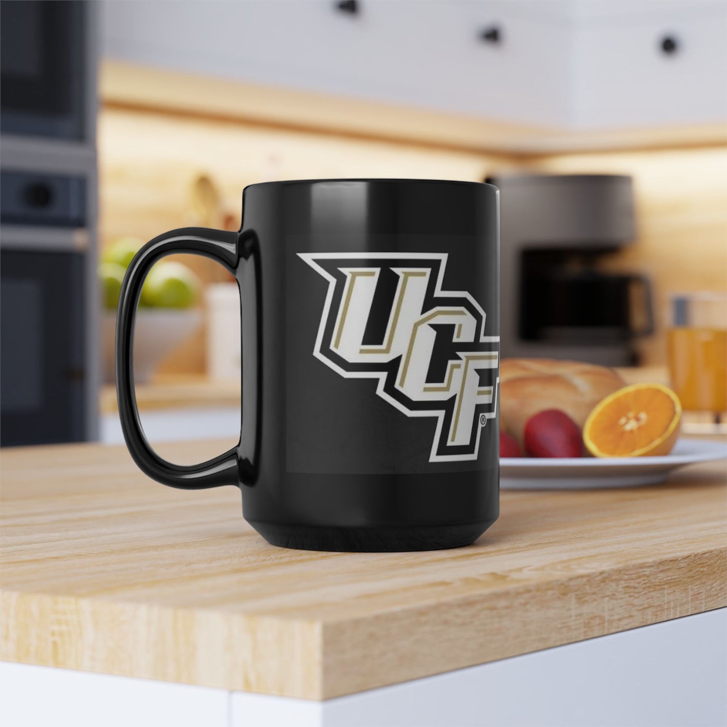 UCF Knights Black Ceramic Mug — College Logo Coffee Cup (11oz & 15oz)