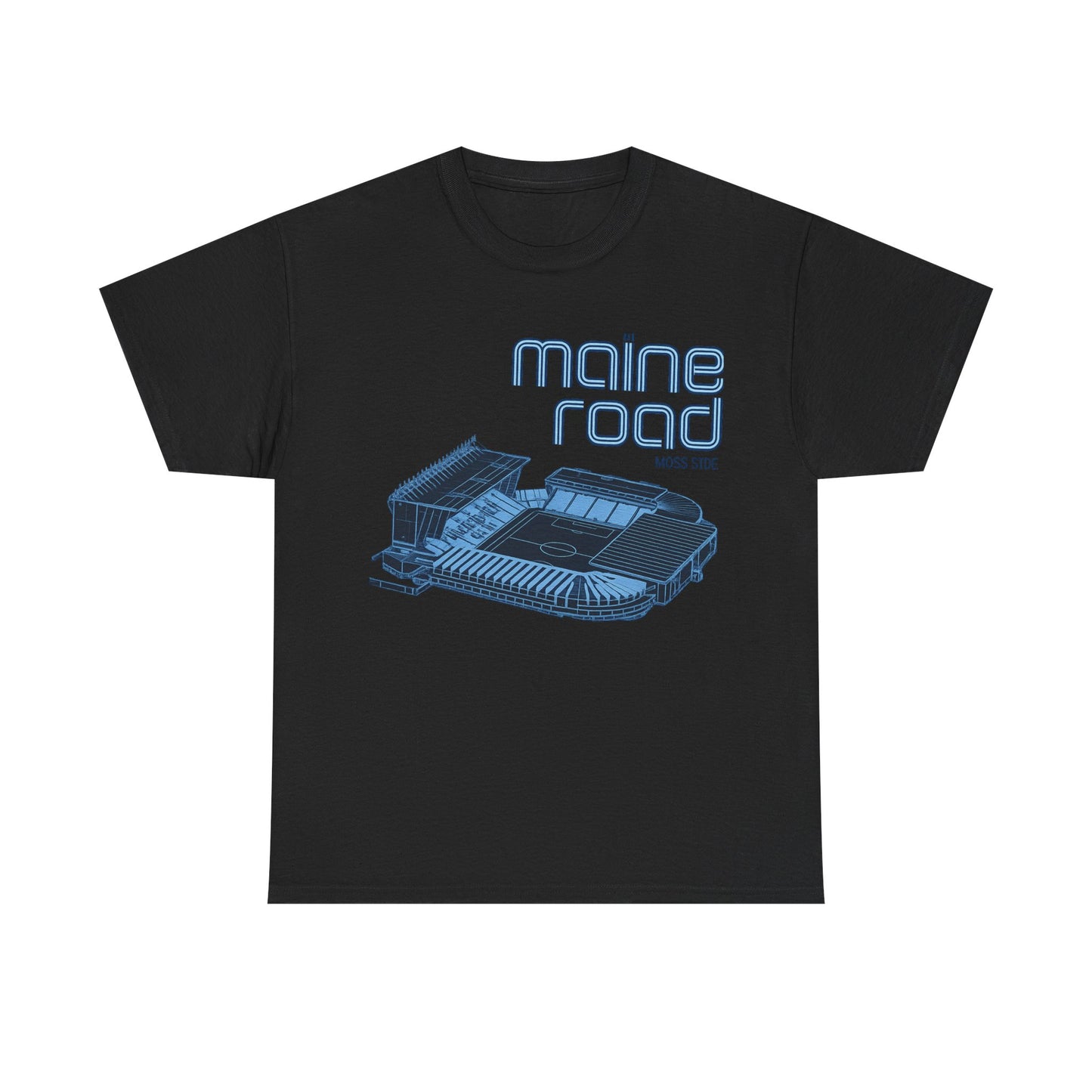 Maine Road Retro Stadium Tee — Vintage Football Arena Graphic Shirt