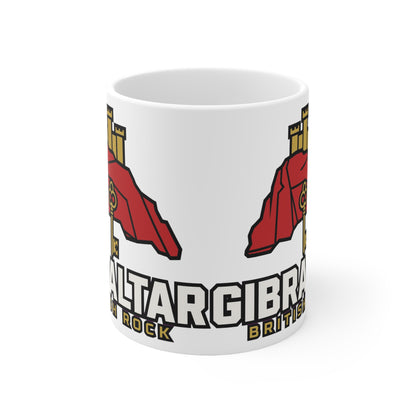 Gibraltar British Rock Ceramic Coffee Cups, 11oz, 15oz