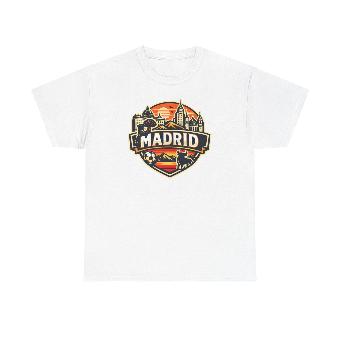 Madrid Skyline Soccer Crest T-Shirt