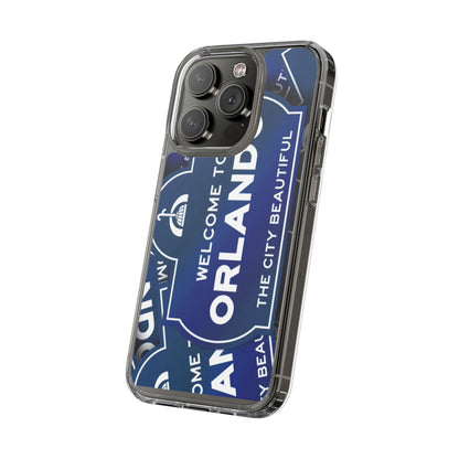 Orlando Clear Phone Case — "Welcome to Orlando" City Sign Design