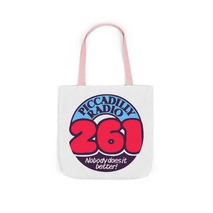 Tote Bag — Retro 'Piccadilly Radio 261' Vintage Logo Canvas Tote