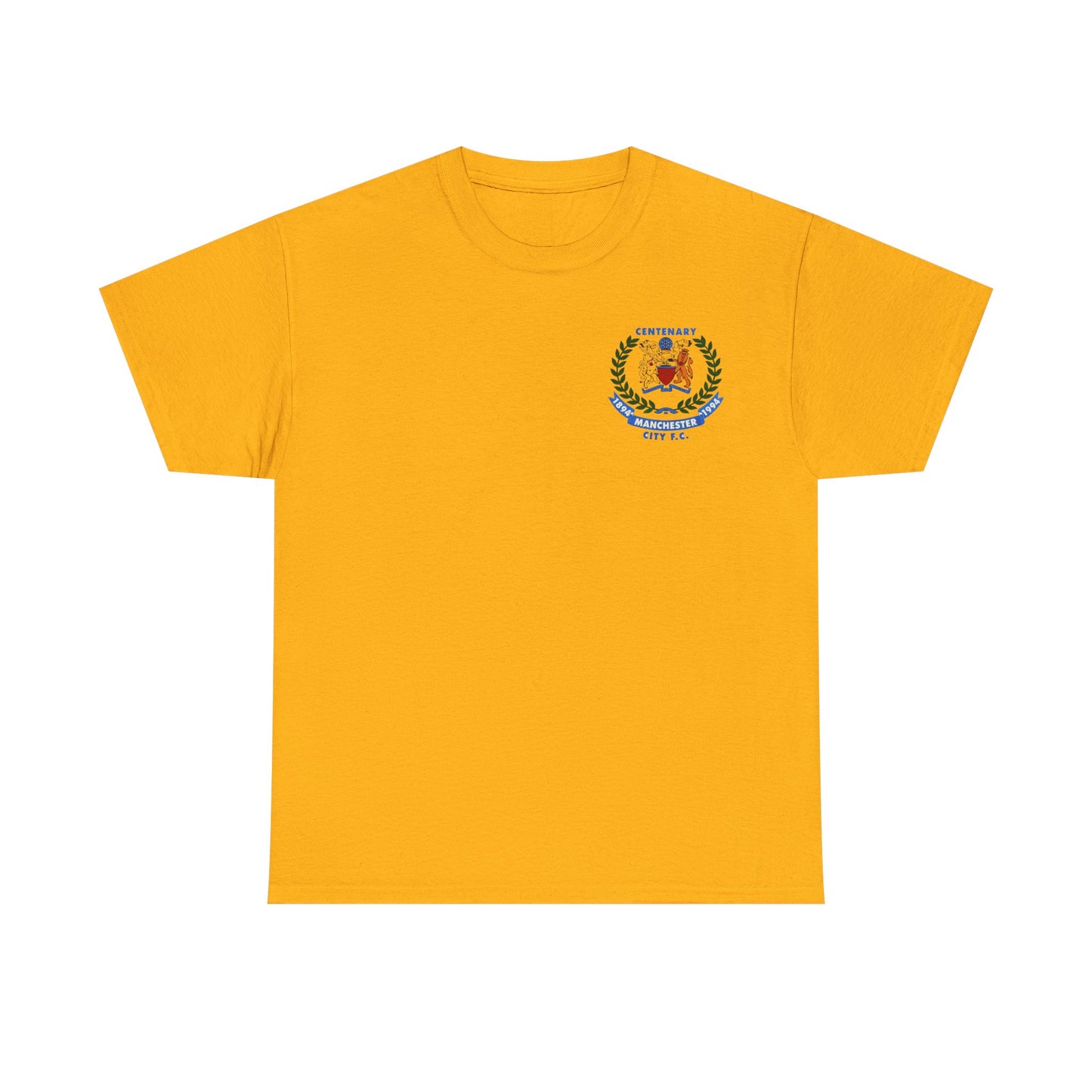 Manchester City F.C. Centenary Crest Tee — 1894–1994 Football Club Shirt