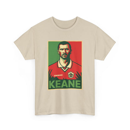 Keane Football Poster Tee — Retro Soccer Jersey Graphic T-Shirt