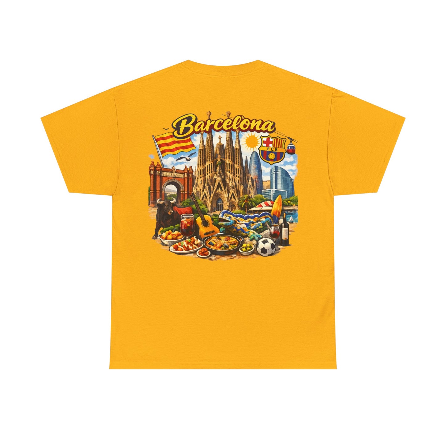 Barcelona Souvenir T‑Shirt — Vintage City Collage Tee