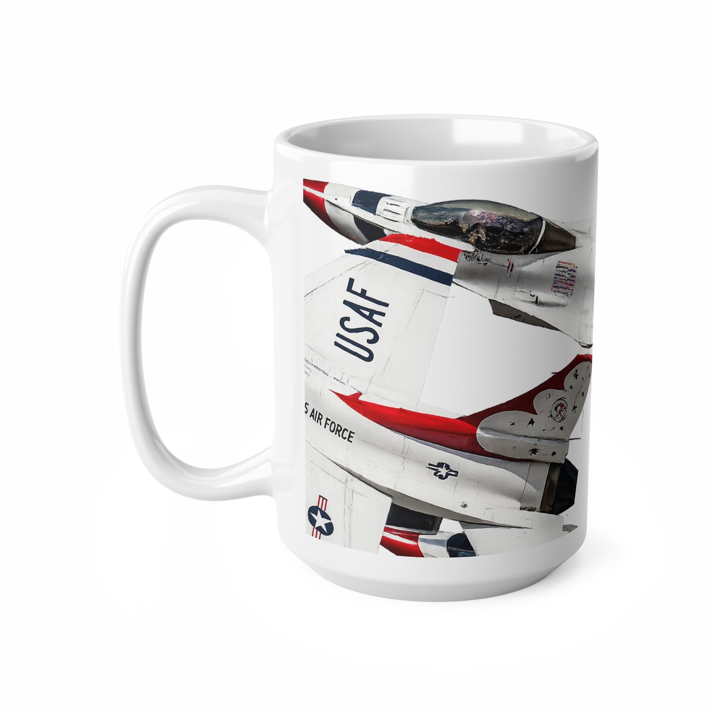 USAF Thunderbirds Jet Ceramic Mug — 11oz & 15oz Coffee Cup