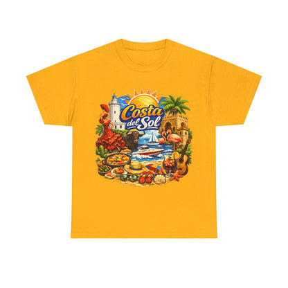Costa del Sol Beach T-Shirt — Vintage Tropical Vacation Tee