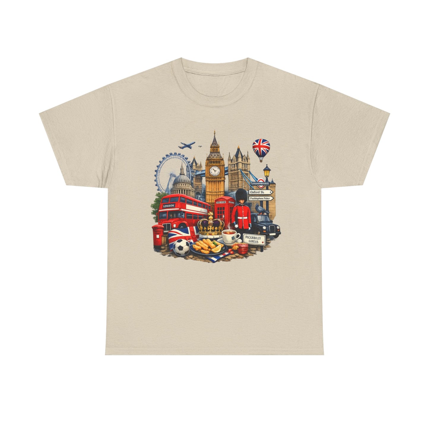 London Landmarks T‑Shirt — British Icons Collage Tee