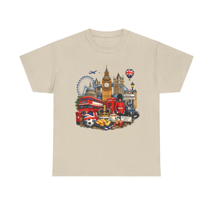 London Landmarks T‑Shirt — British Icons Collage Tee