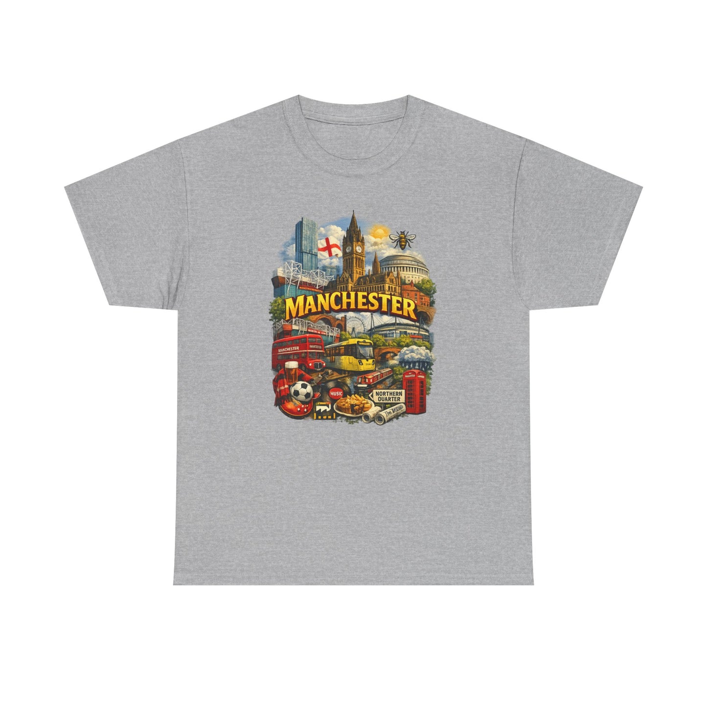 Manchester Skyline Collage T-Shirt