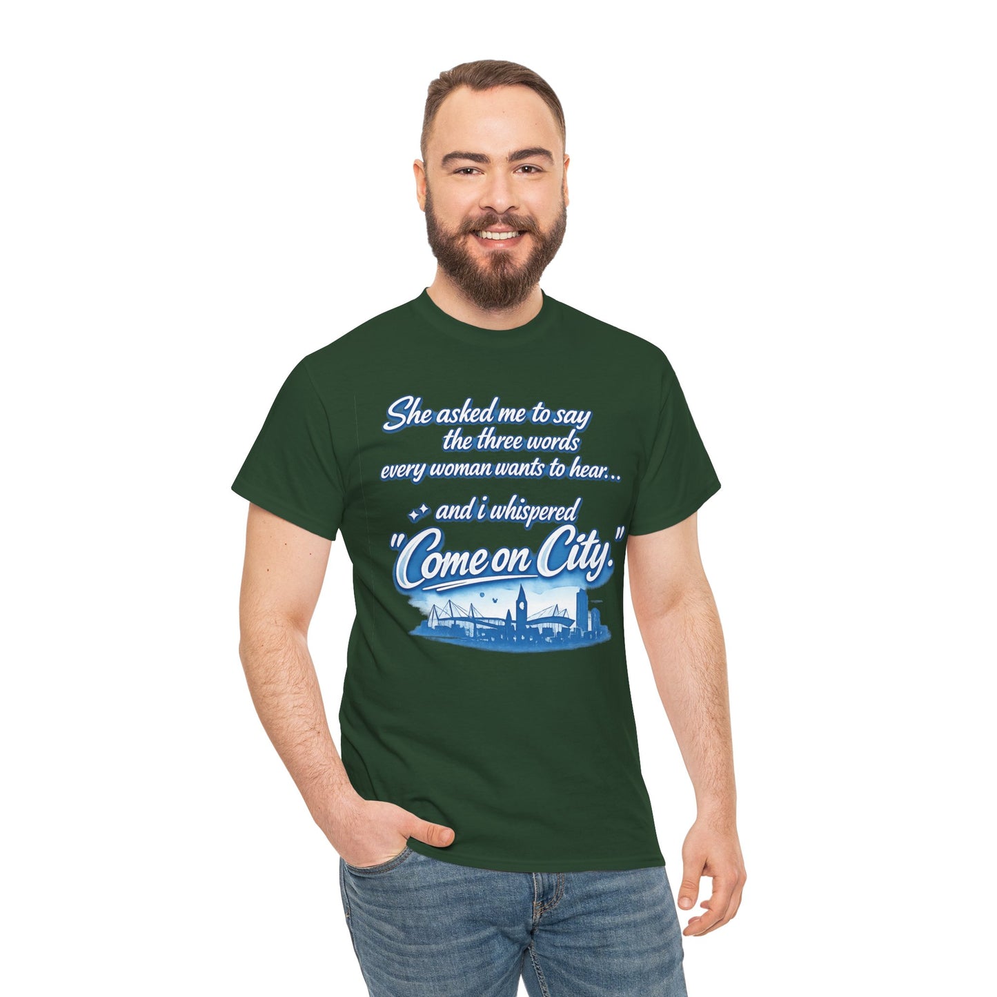 Come on City Skyline Tee — Retro Script Urban Pride T‑Shirt