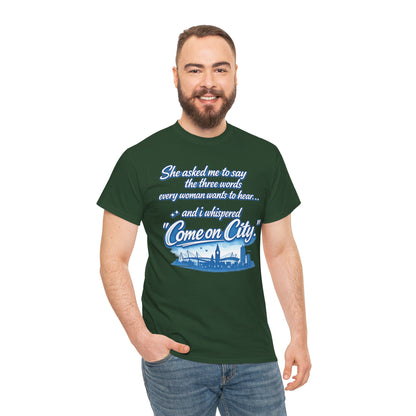 Come on City Skyline Tee — Retro Script Urban Pride T‑Shirt