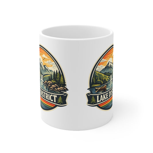 Lake District Coffee Mug — Scenic Mountain & Lake Camping Ceramic Cup (11oz, 15oz)