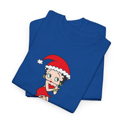 Christmas Betty Boop Tee - 'Merry Christmas' Holiday Graphic Shirt