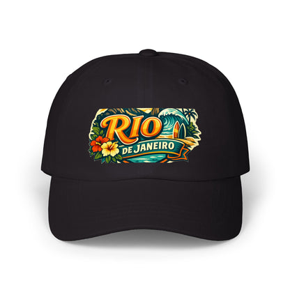 Rio de Janeiro Vintage Surf Dad Cap — Tropical Beach Hat