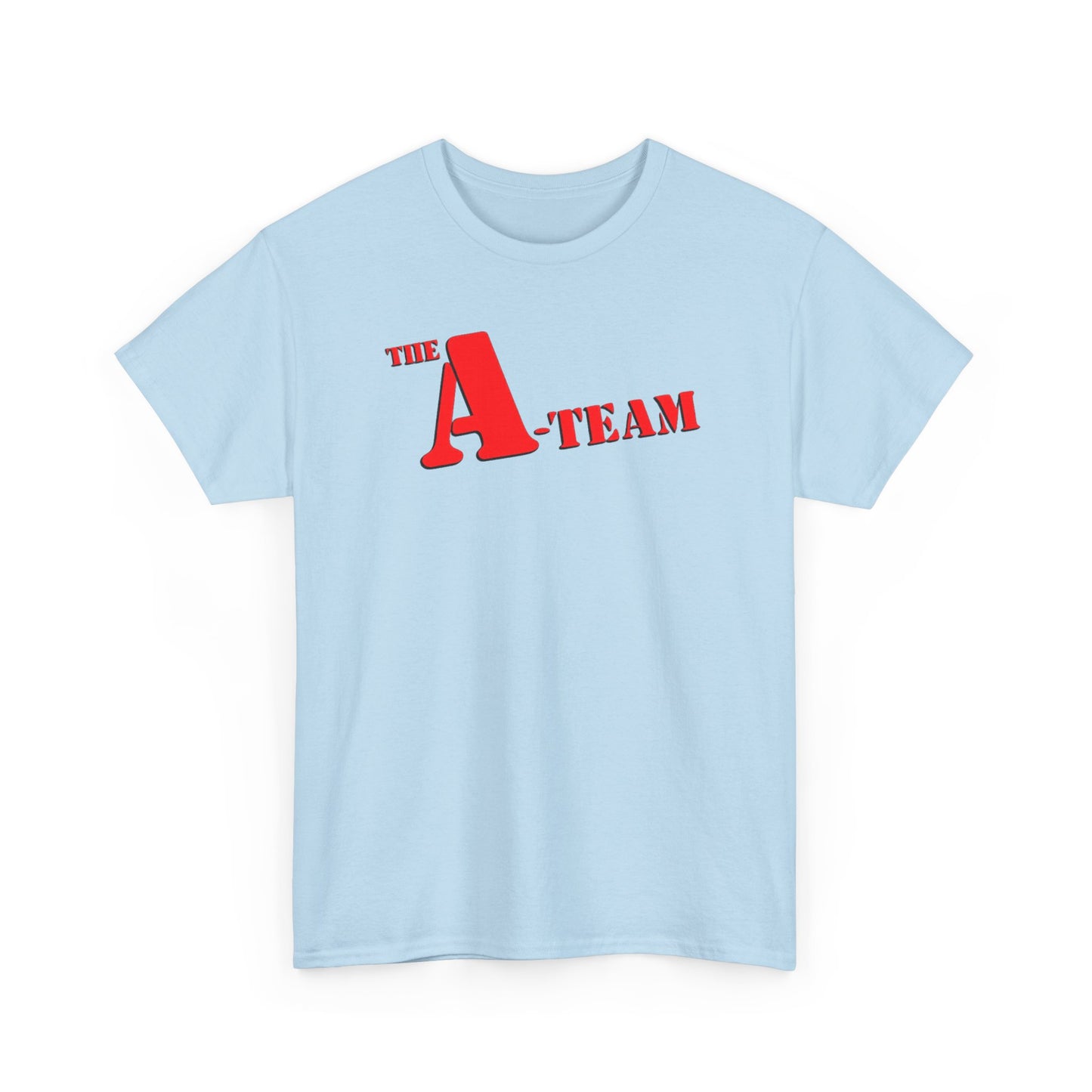 A-Team Graphic Tee — Retro Red Logo Vintage Crew T-Shirt